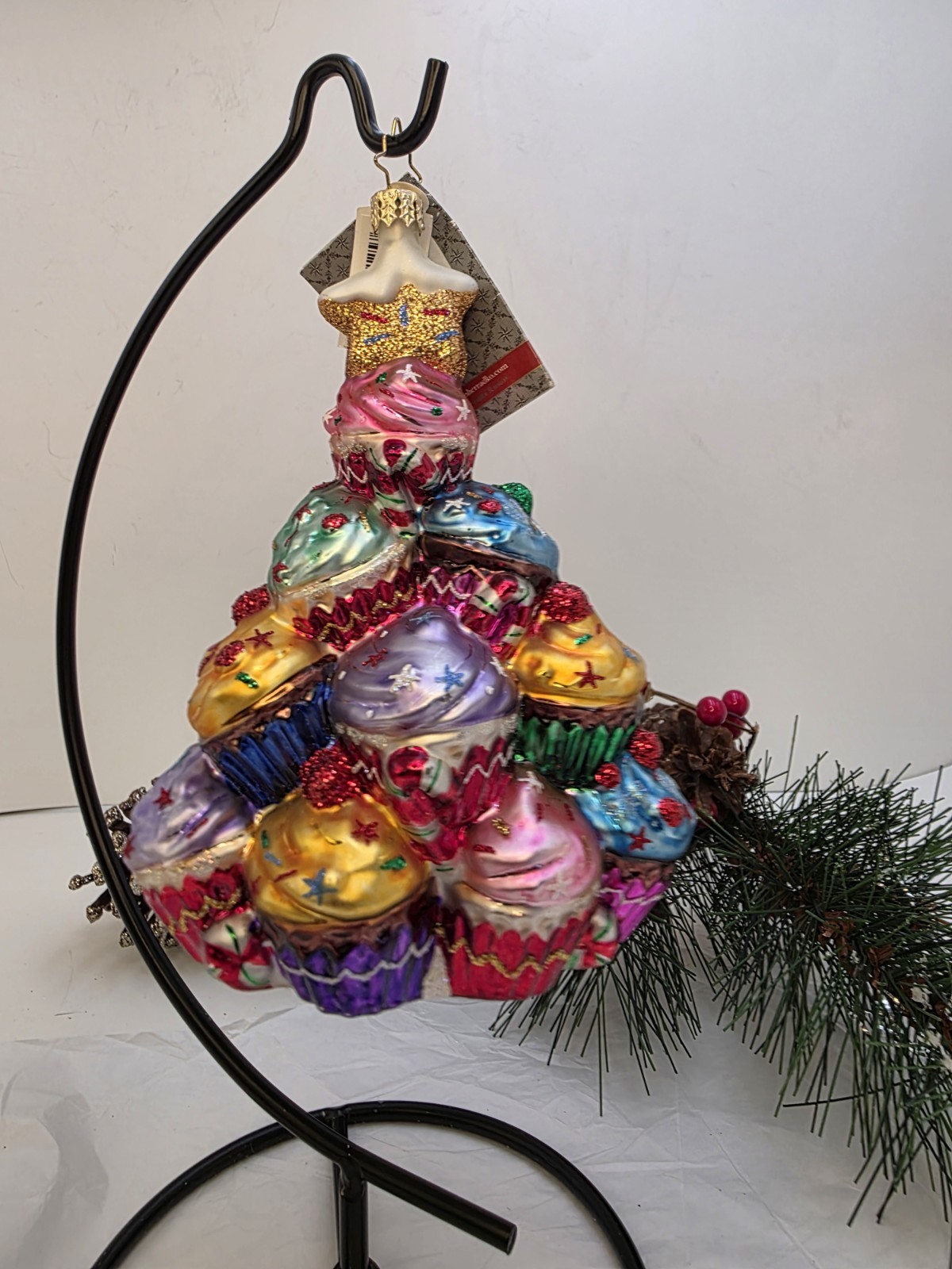Christopher Radko Frosted Tree-Lite 1015504 Christmas Tree Ornament Poland 6.5\