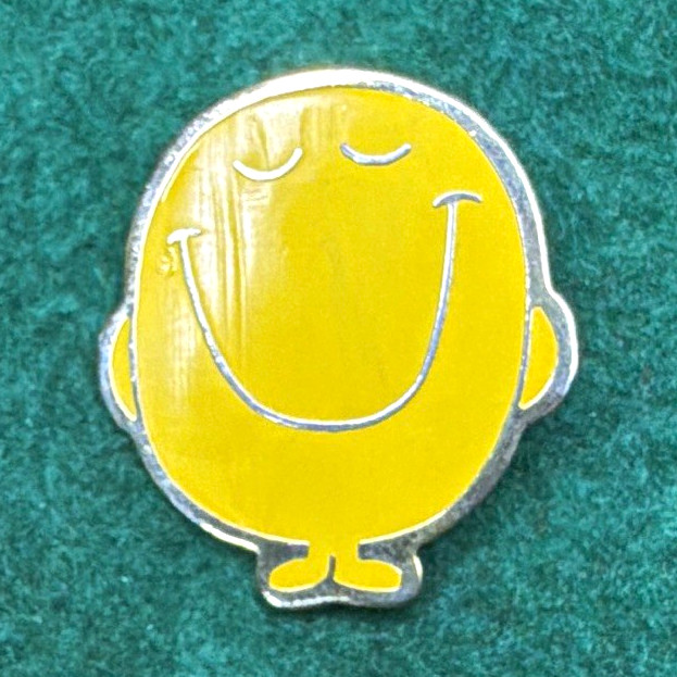 Mr Men Little Miss Happy Yellow Character Lapel Pin Charm 