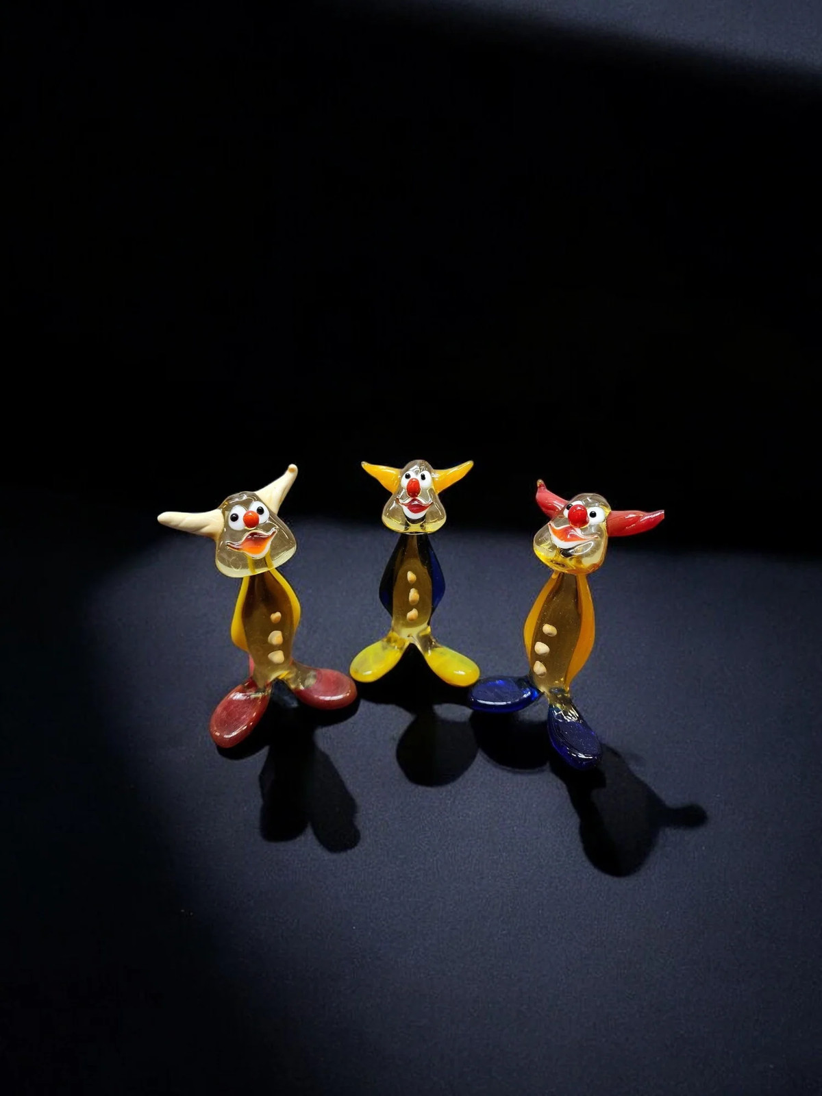 Glass Clown Figurine, Collectible Glass Clown, Murano Quality