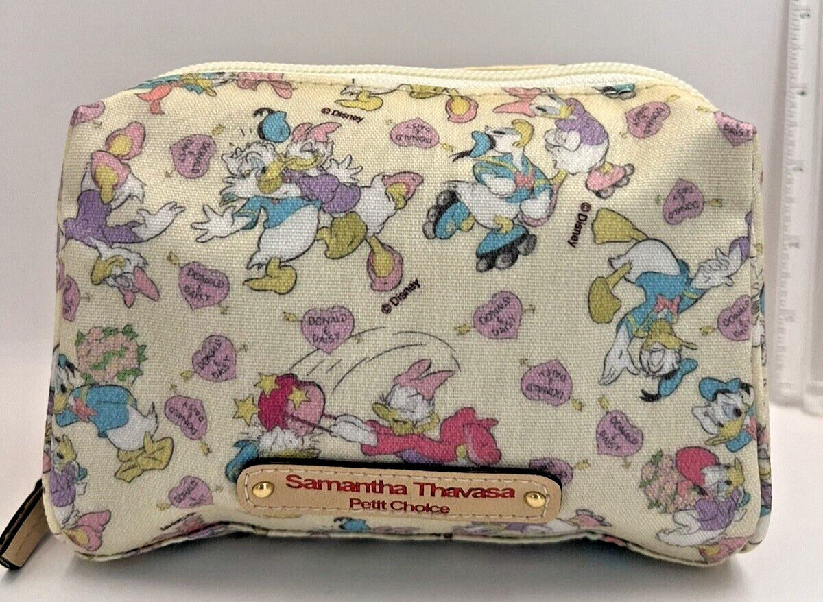 Samantha Thavasa Disney Pouch Collaboration Bag Travel Daisy Donald Duck Japan