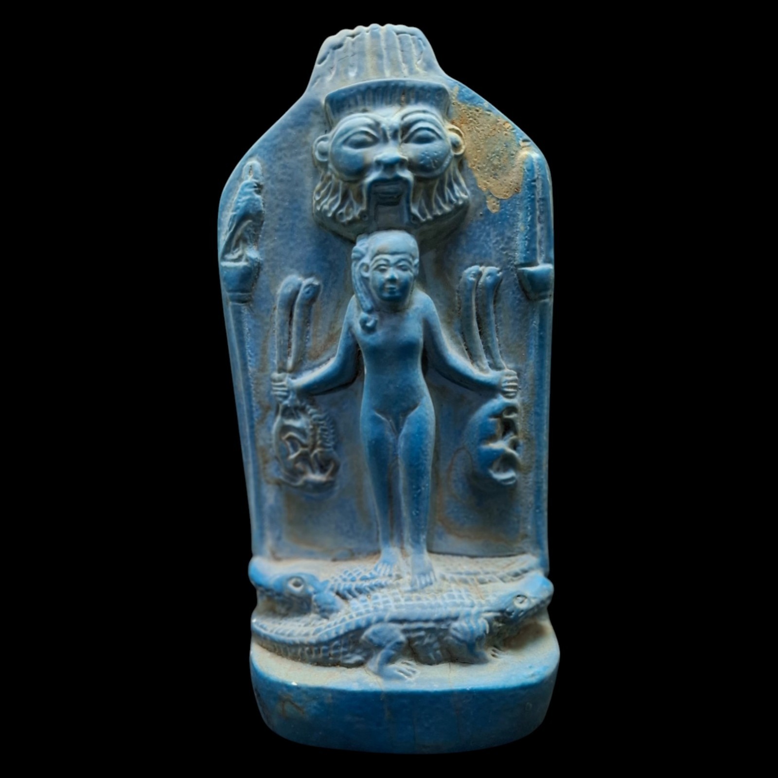 Egyptian Horus Cippus Stele Amulet. Harpocrates Antiques Rare BC