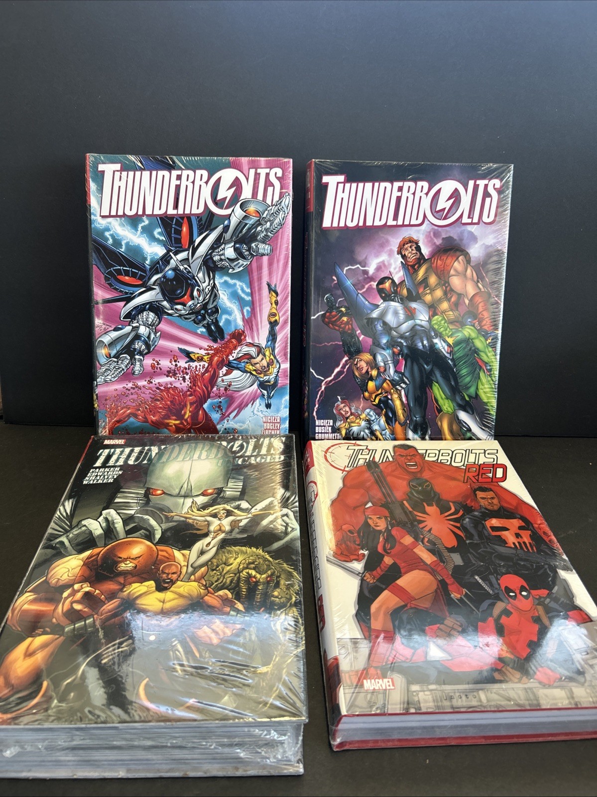 Lot Of 4 Brand New Thunderbolts Omnibus Red; Uncaged; Vol 2; Vol 3 All Sealed HC