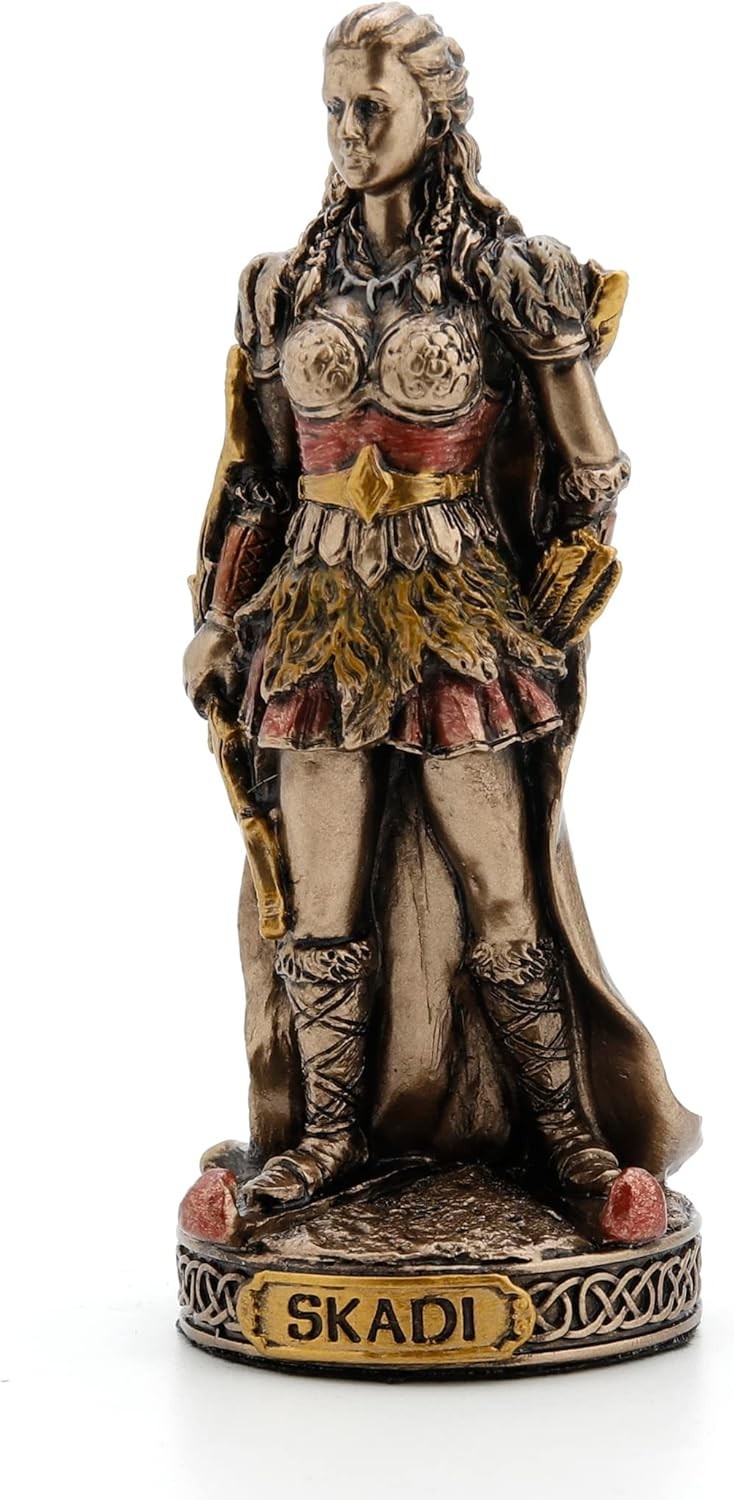 Skadi Painted Polystone Finish Miniature Figurine Home Decorative Collectible