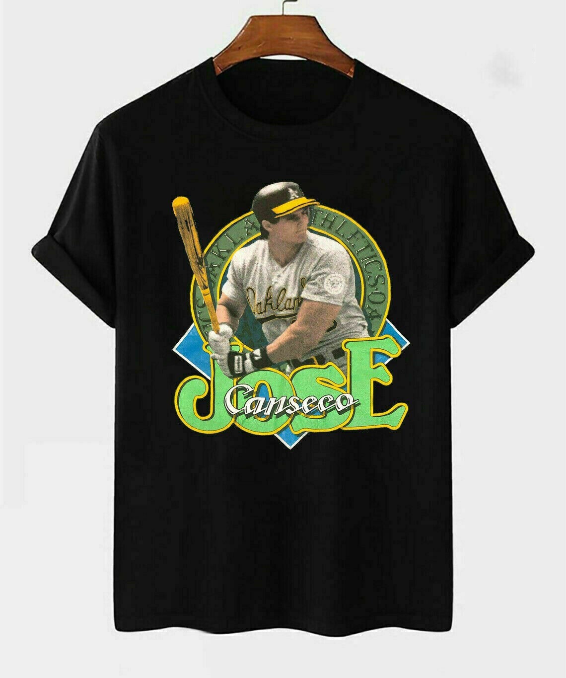 Shirt Jose Canseco Baseball Black Men All size A260