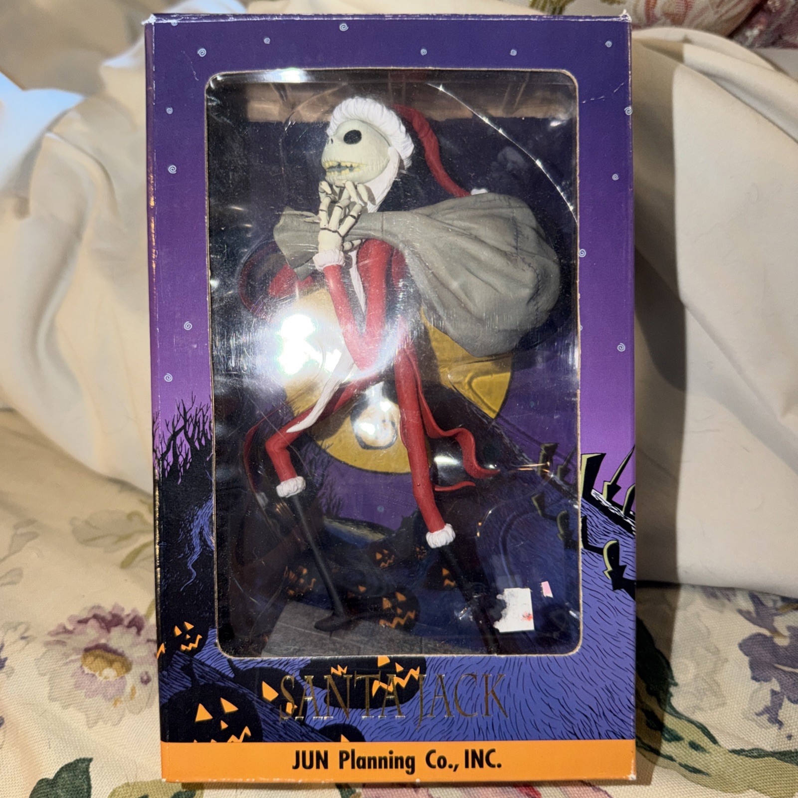 Vintage Santa jack Desktop Figurine By JUN New In Box 