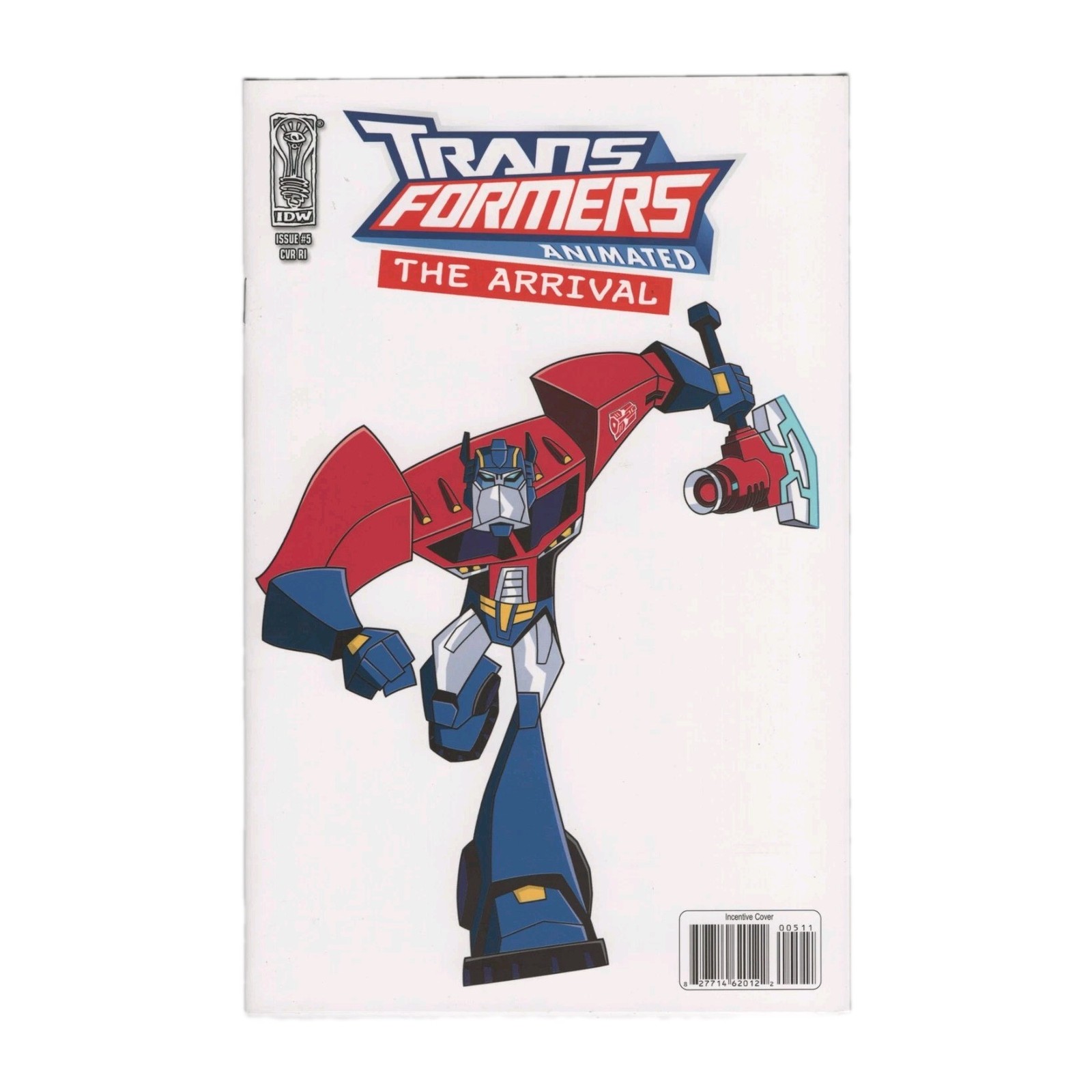 TRANSFORMERS ANIMATED THE ARRIVAL #5 RI Optimus Prime Variant 2008 IDW Comics