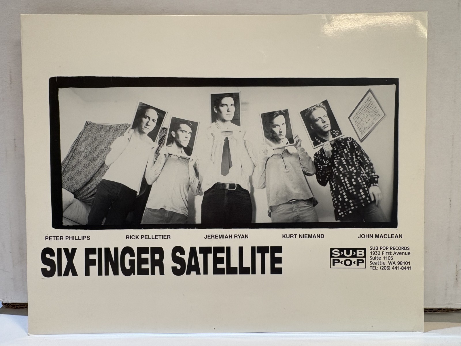 Six Finger Satellite 8x10 Press Promo 1990s Sub Pop