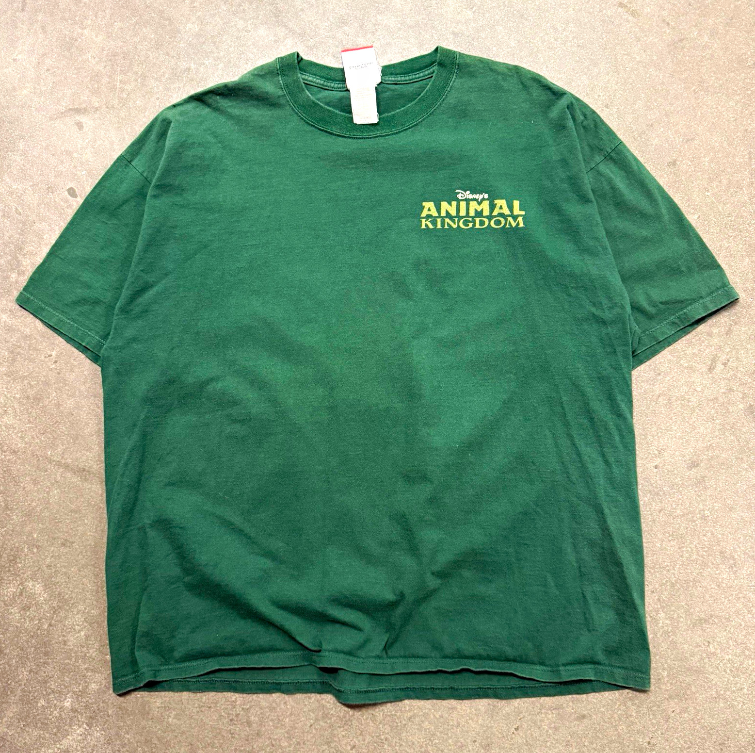 Vintage 90s Disney Animal Kingdom Green T Shirt Walt Disney World Parks Tee