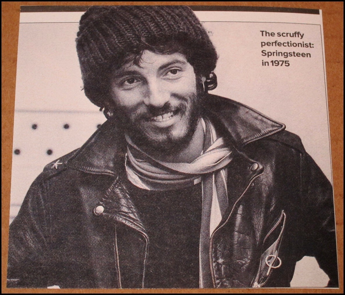 2003 Bruce Springsteen in 1975 Rolling Stone Magazine Photo Clipping 3.5\