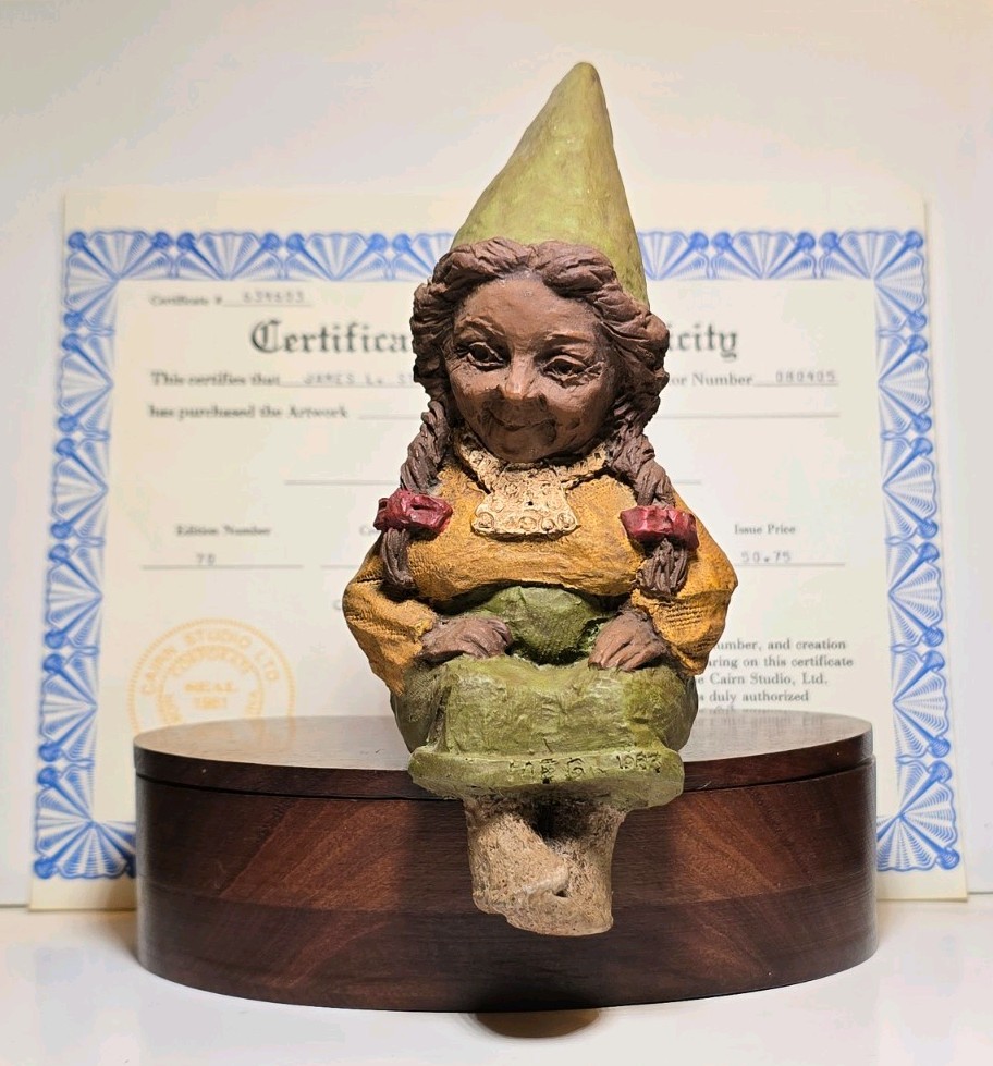 Cairn, Ltd. TOM CLARK GNOME MEG #70 1980 #635603 w/ Certificate of Authenticity 
