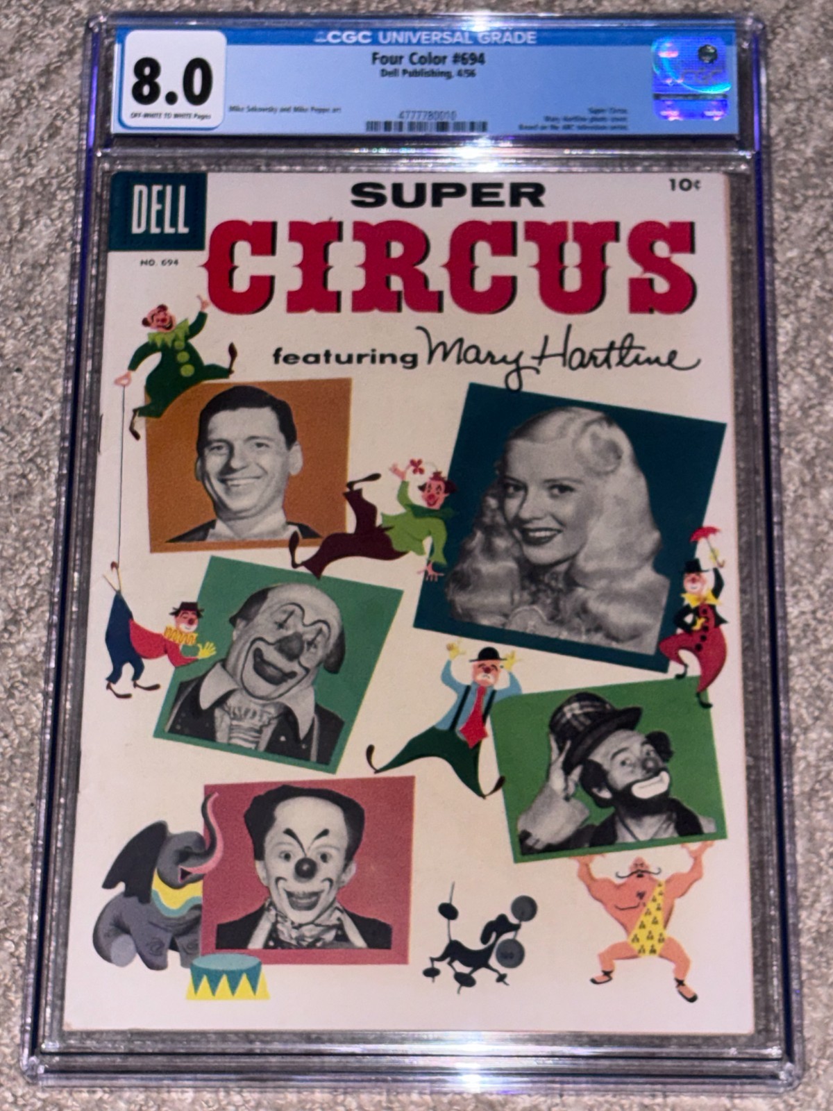 1956 Dell Four Color FC #694 Super Circus CGC 8.0 VF 1956 Dell Four Color FC #694 Super Circus CGC 8.0 VF