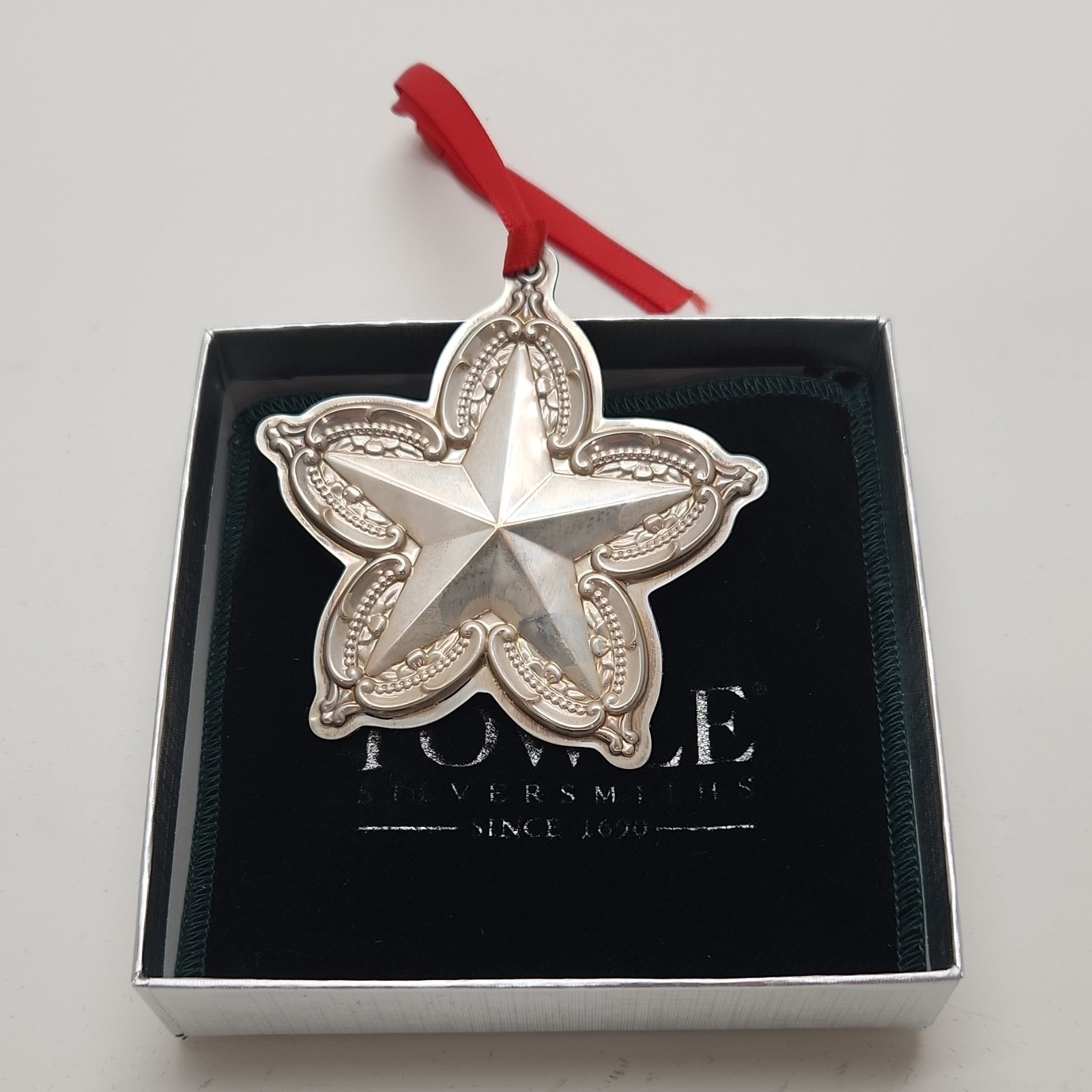 Towle 2002 Sixth Edition Sterling Silver Star Christmas Ornament Limited Ed