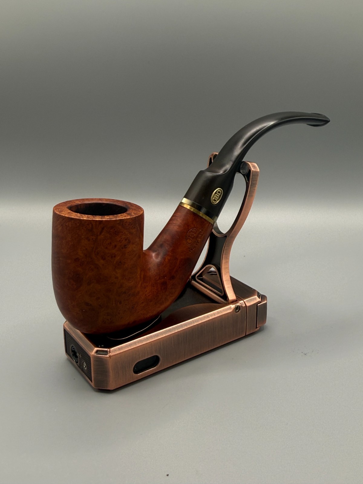 Vintage GBD New Era 9666 Tobacco Pipe Smooth Briar Bent Billiard London England