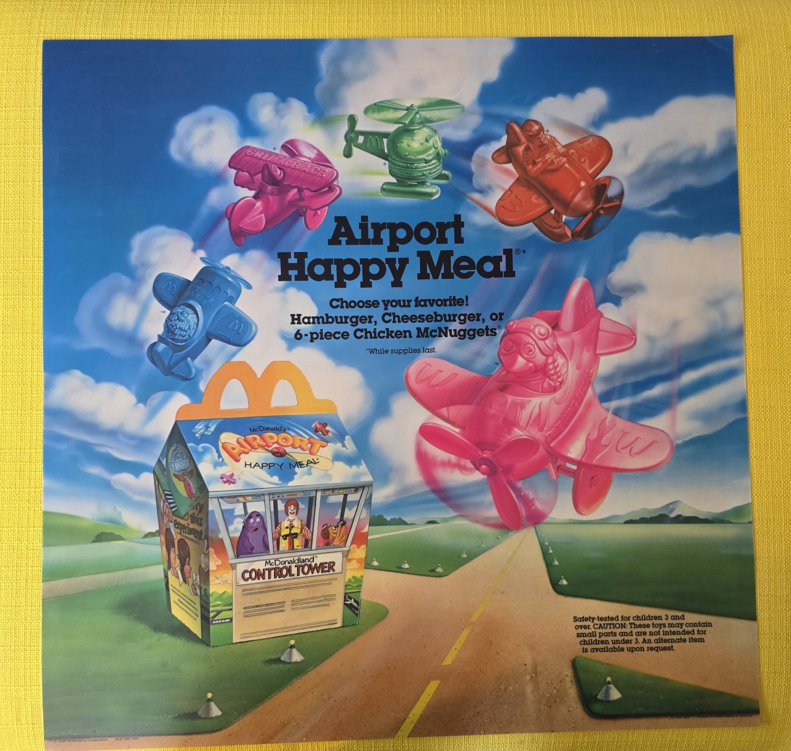 1986 Vintage McDonald\'s translite sign \ 1986 Vintage McDonald\'s translite sign \