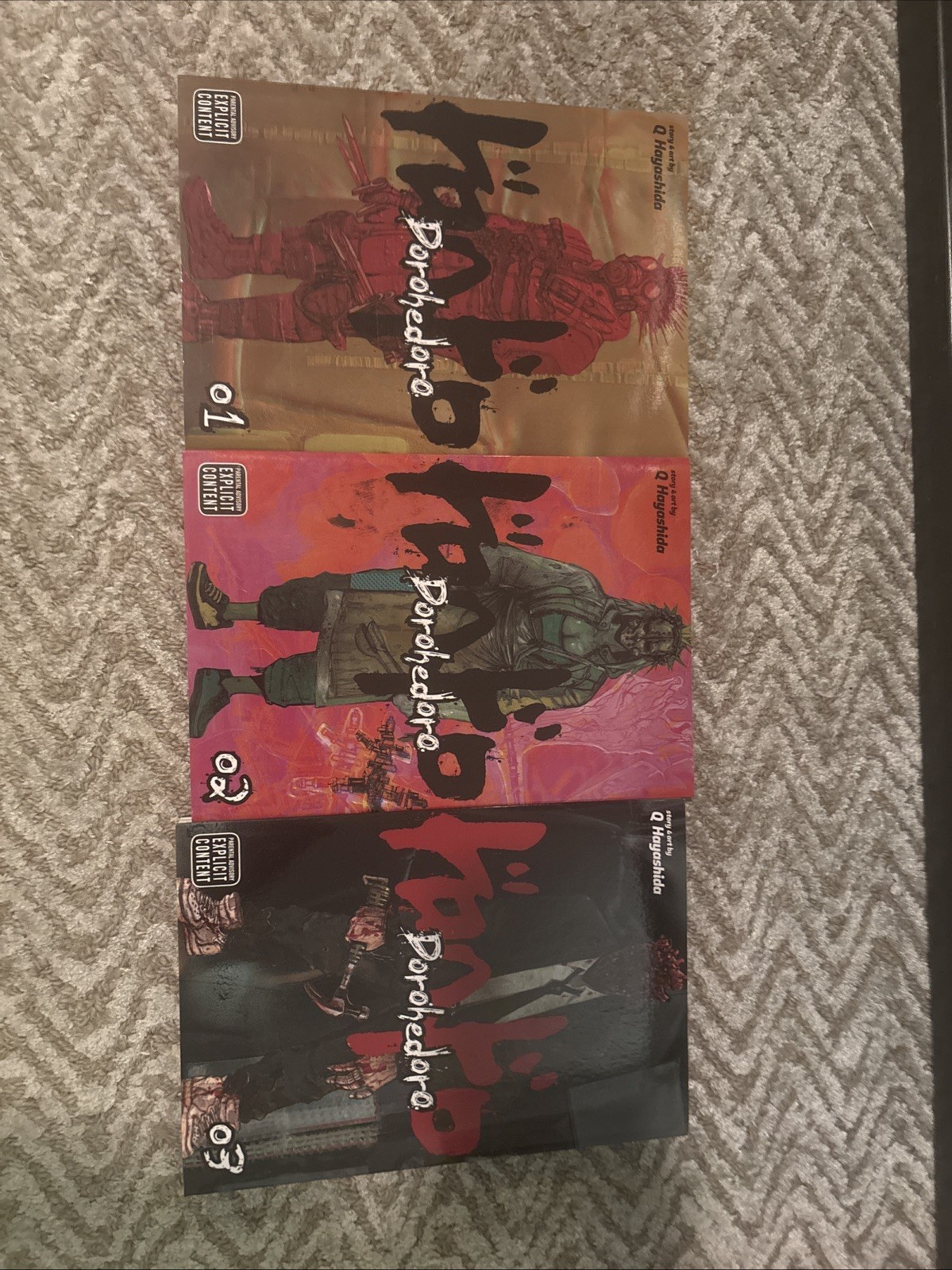 Dorohedoro Manga Volumes 1-3. Used But In Great Condition.