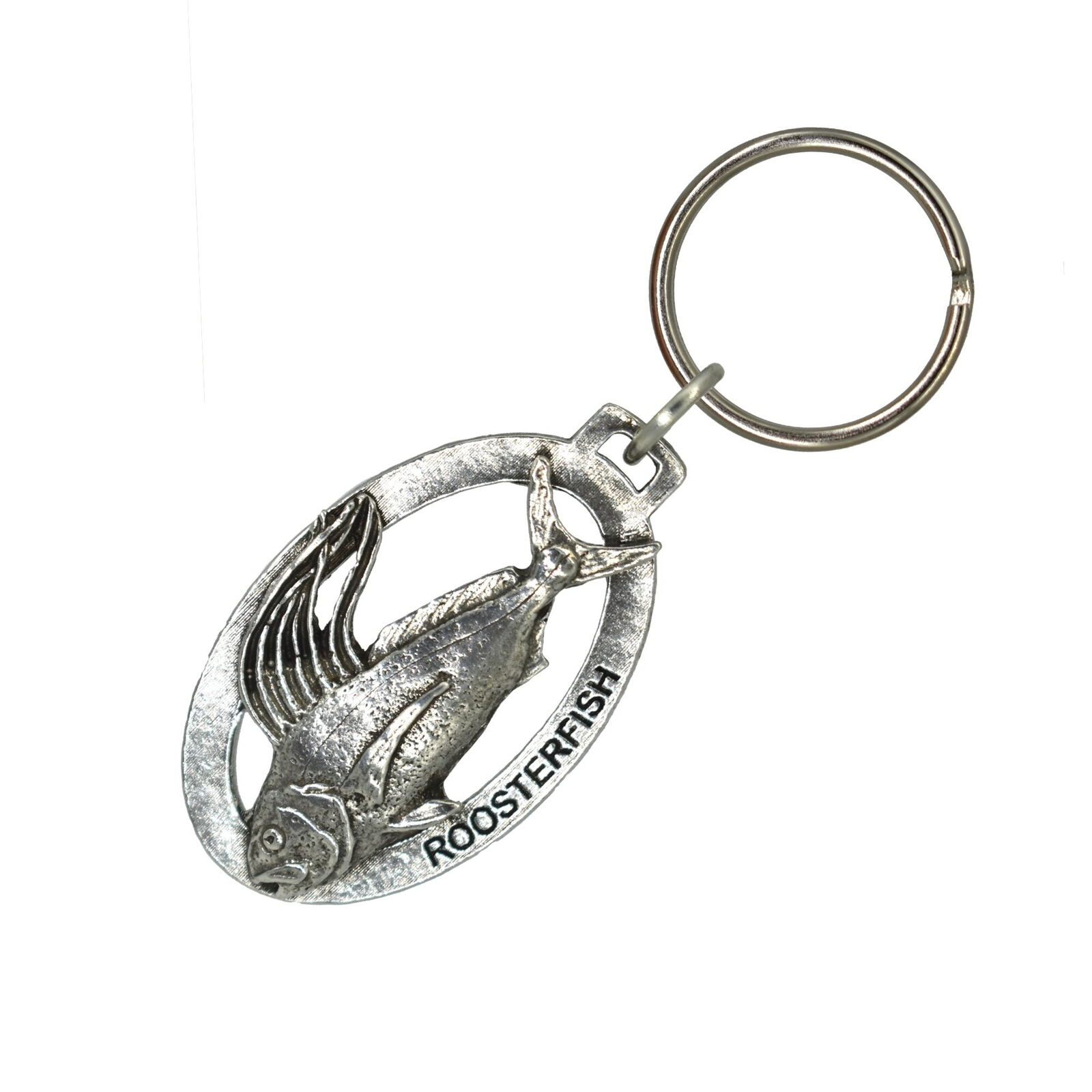 Roosterfish Keychain S024KC 2 Inch Saltwater Sport Fishing Fish Sea Gift Metal