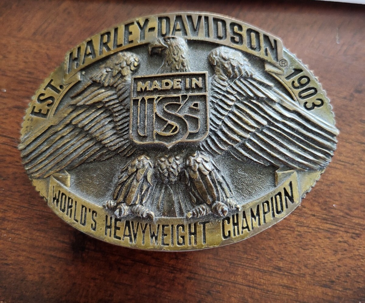 Harley Davidson Belt Buckle Est 1903 By Raintree VTG 1970s - RARE Harley Davidson Belt Buckle Est 1903 By Raintree VTG 1970s - RARE