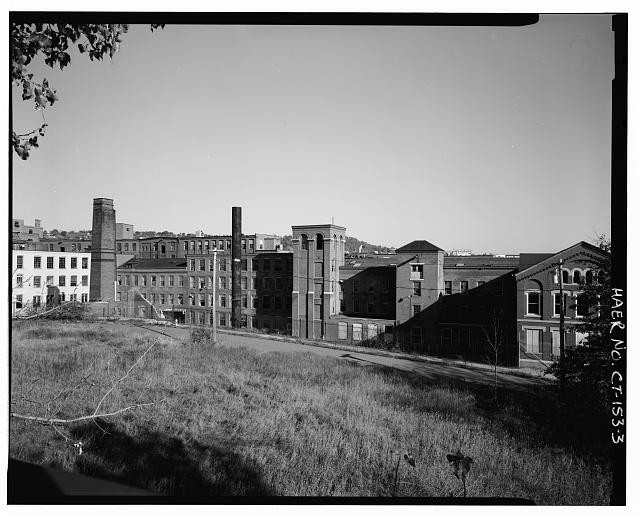 Waterbury Connecticut Scovill Brass Works Mill Street 1850s Factory Buildings
