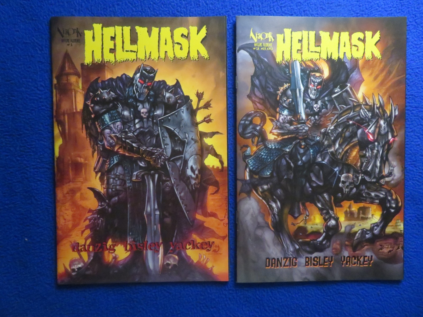 VEROTIK  HELLMASK #1  & 2  VARIANTS   2024 GLEN DANZIG  BISLEY  GARRES