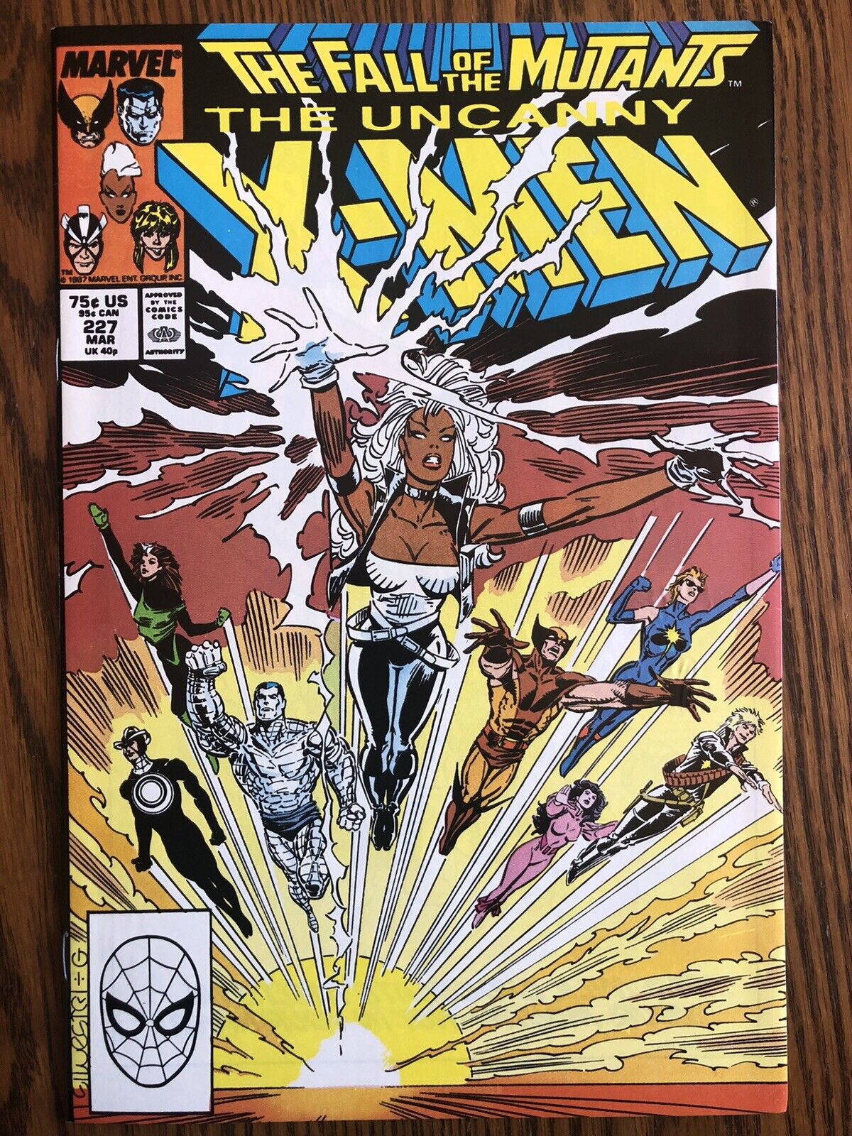 Uncanny X-Men #227 (1988 Marvel Comics) 1st Full Appearance Adversary Near Mint