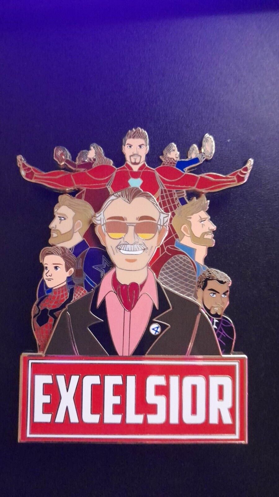 Final Price - Stan Lee Large Excelsior Fantasy Pin