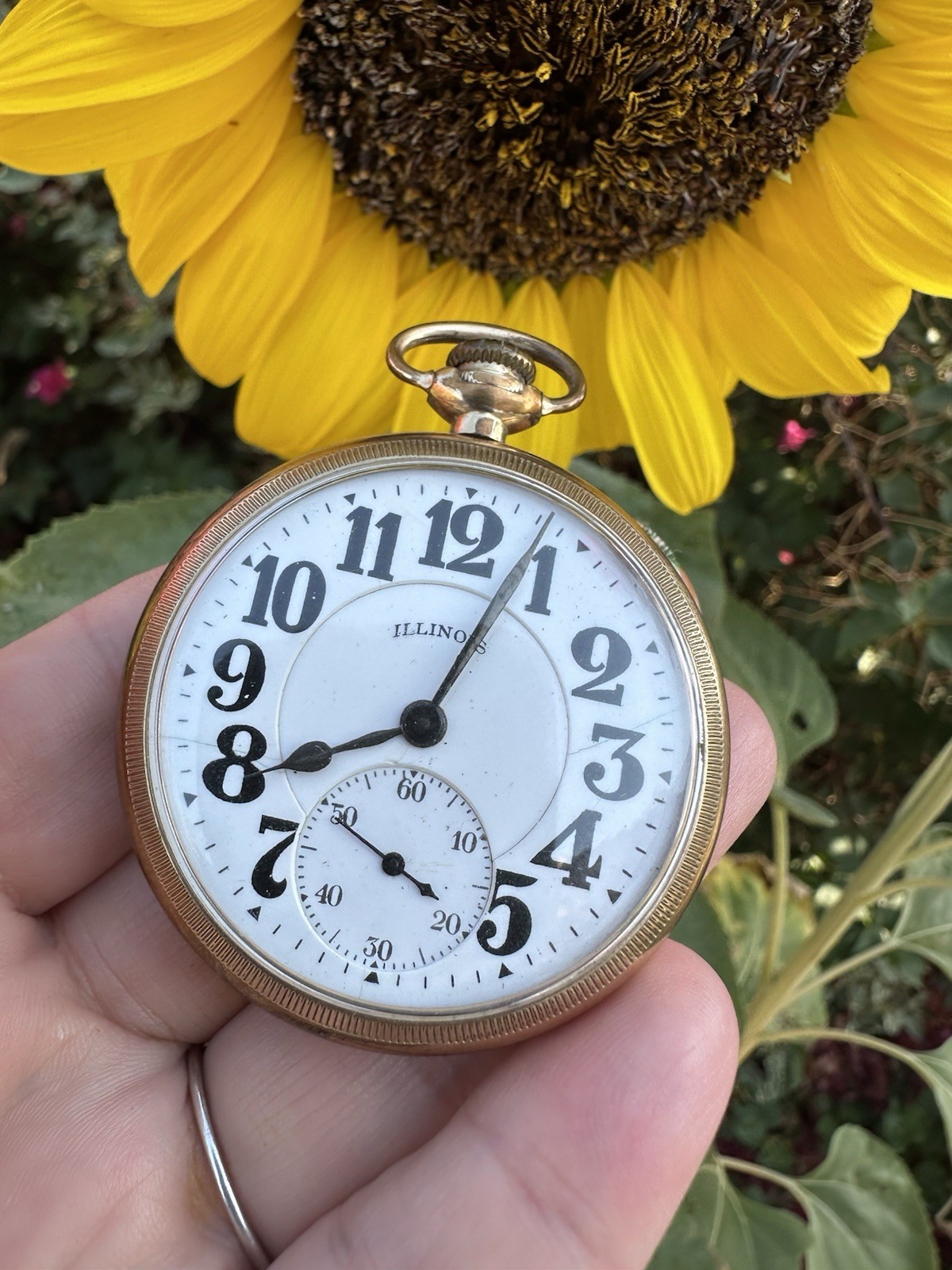 Antique ILLINOIS Bunn Special Railroad Watch Gold Filled  Estate