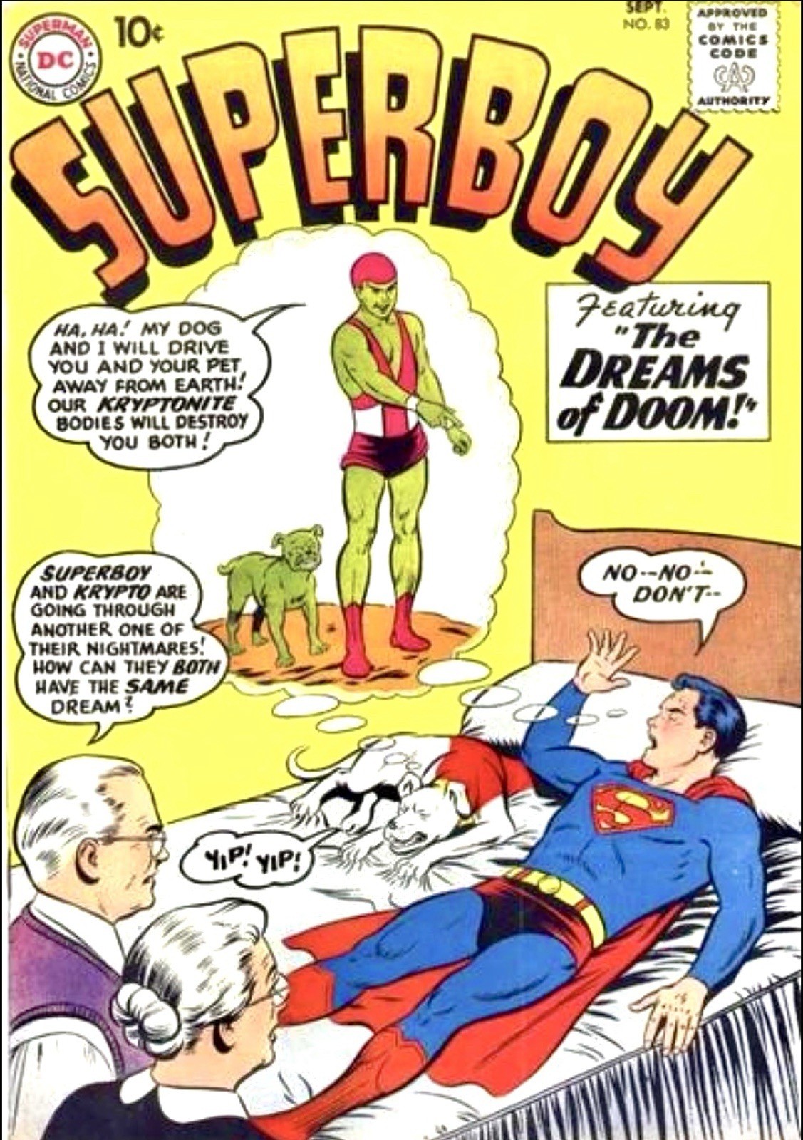 Superboy # 83 (Sept. 1960) 1st Appearance of  Kryptonite Kid, Curt Swan Cover