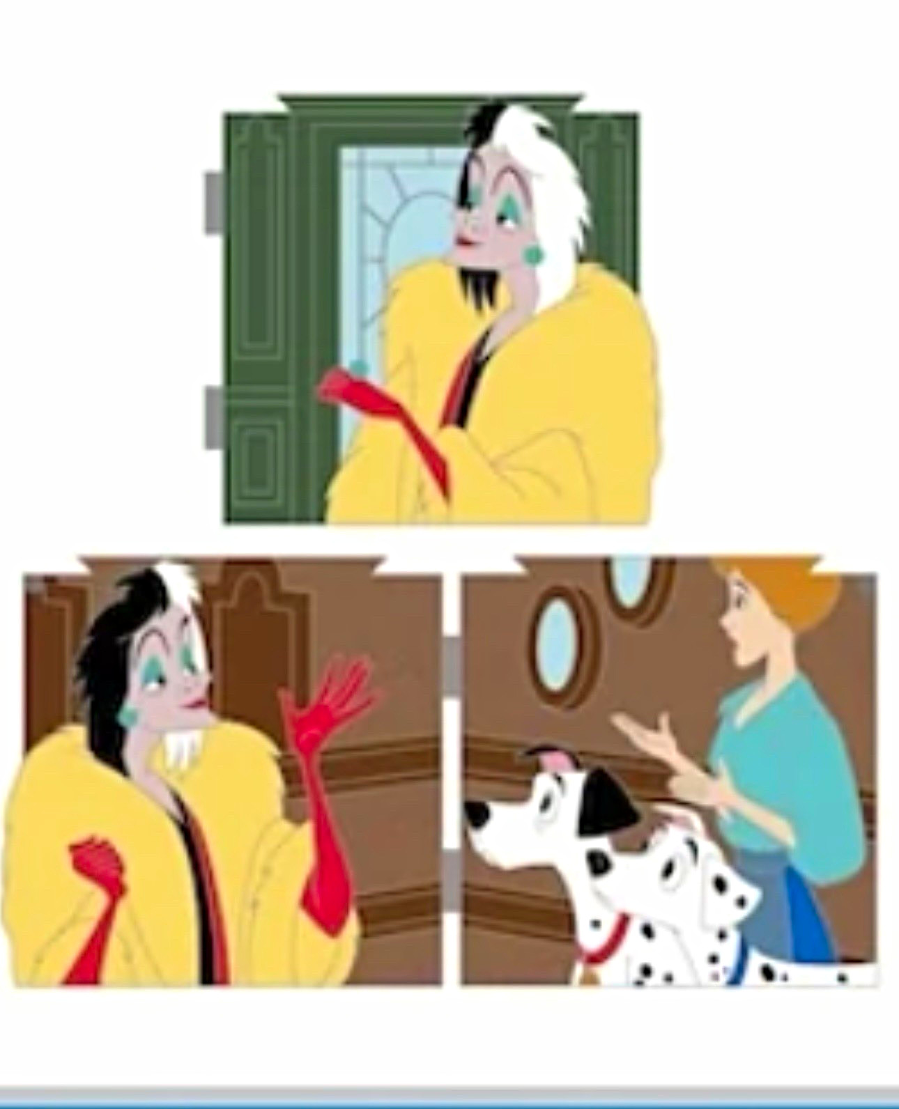 Presale Disney Villains Cruella de Vil & 101 Dalmatians Pin Enchanted Door