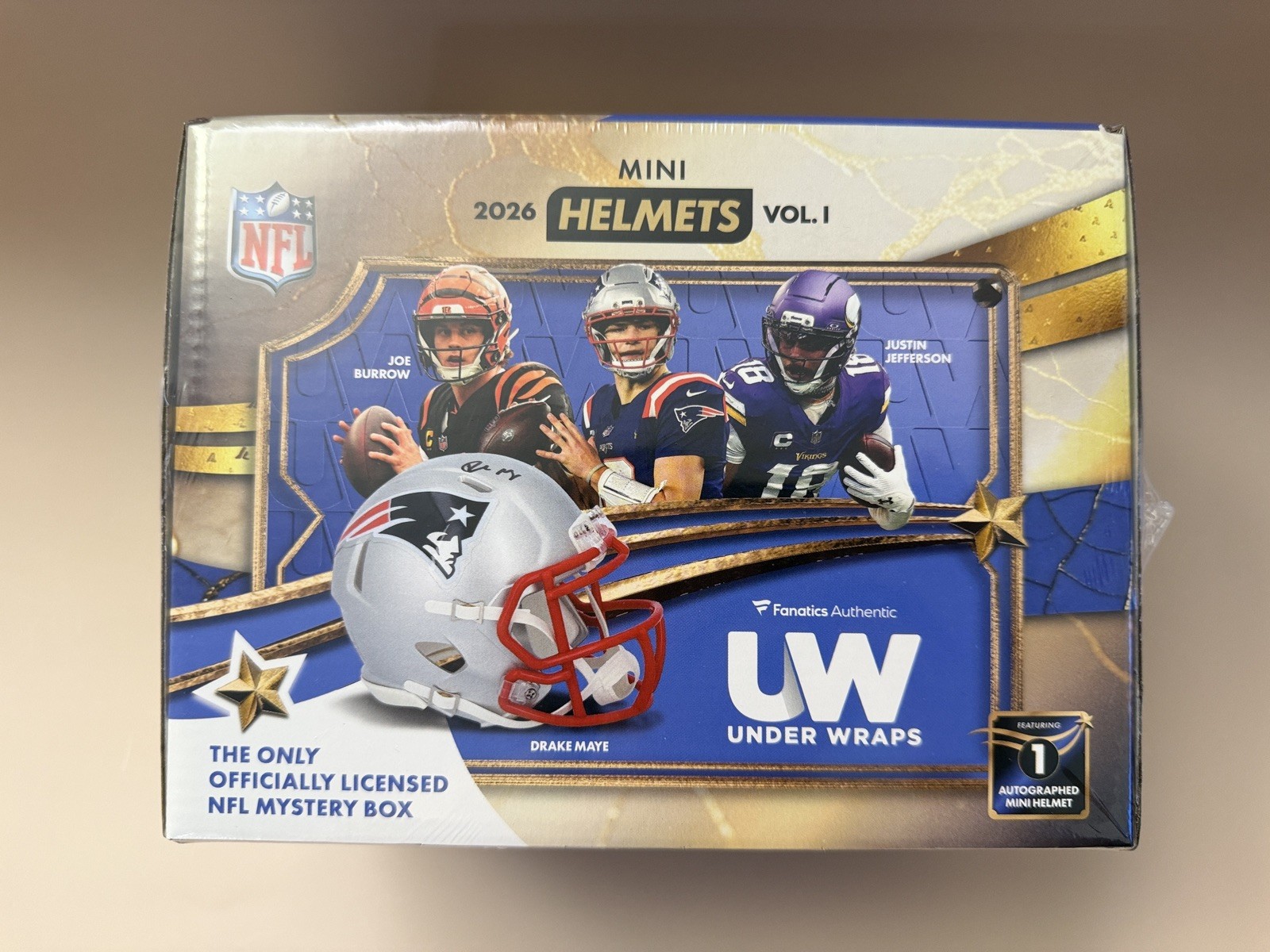 NFL 2026 Fanatics Authentic Under Wraps Autographed Replica Mini Helmets Vol. 1 NFL 2026 Fanatics Authentic Under Wraps Autographed Replica Mini Helmets Vol. 1