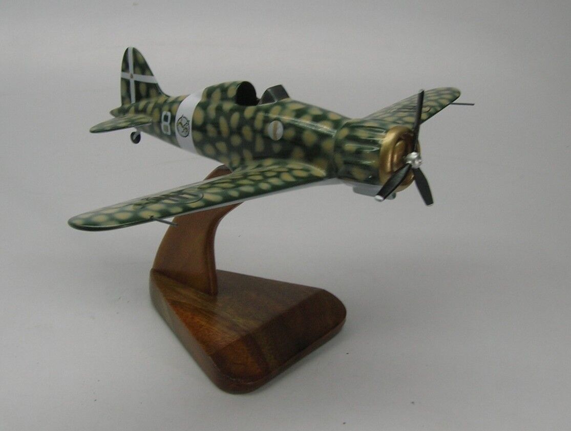 C-200 Macchi Saetta WWII C.200 Airplane Desk Wood Model Small New