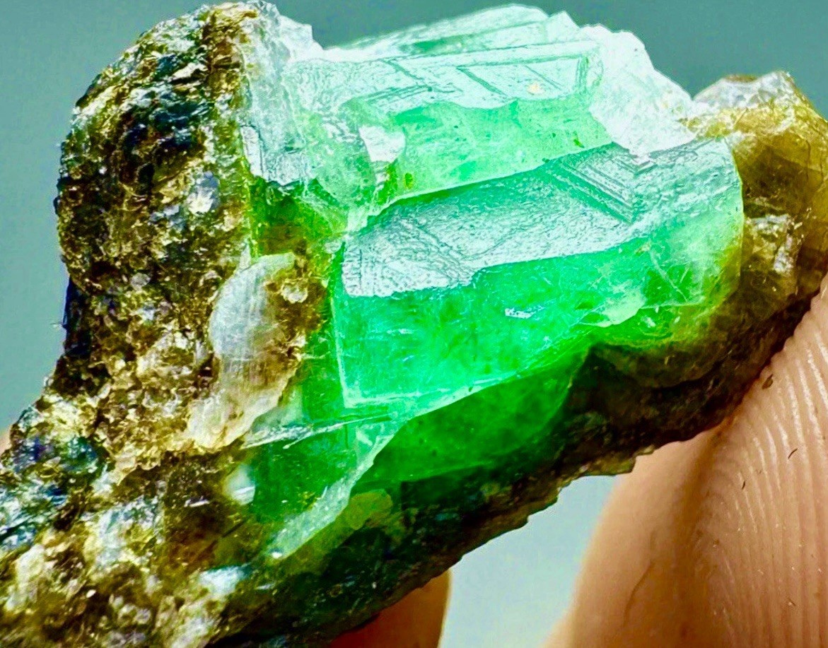 Renowned Brilliant Raw Green Colombian Emerald Crystal Cluster Matrix Specimen