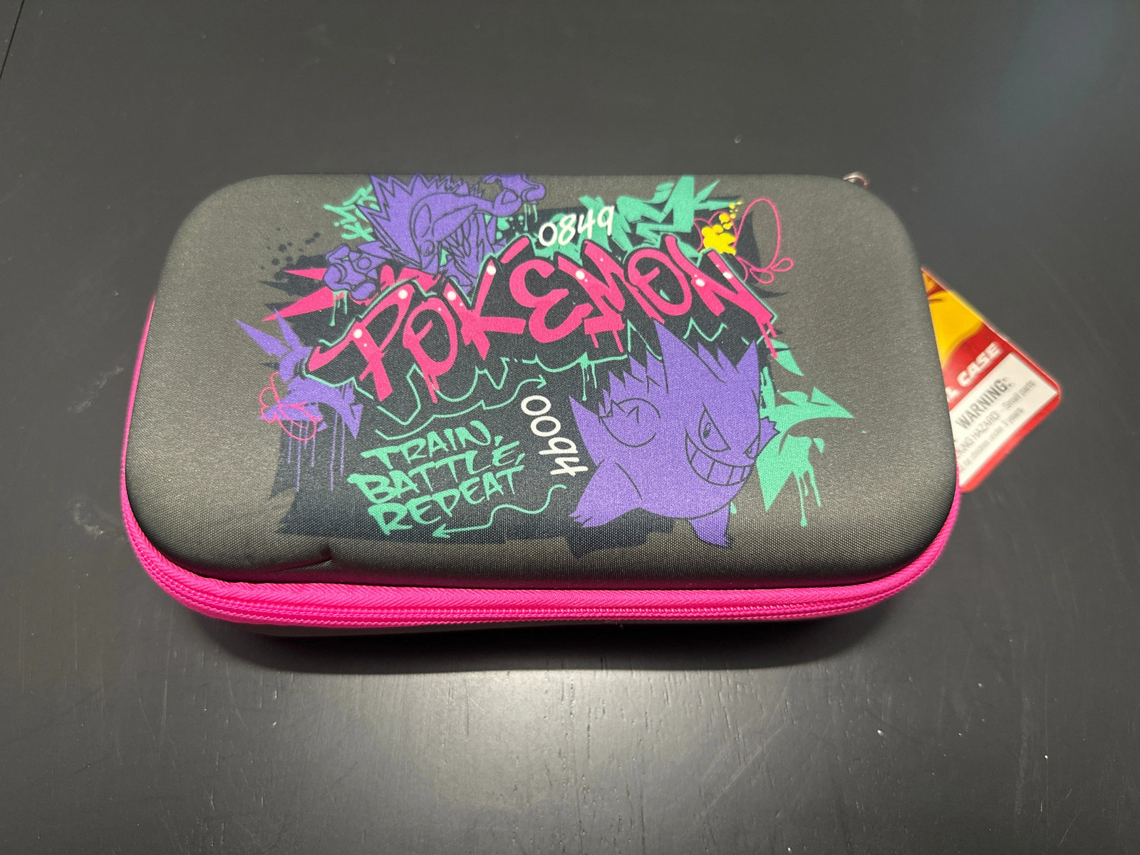 Pokemon Graffiti Character Zippered Pencil Case with Gengar Design