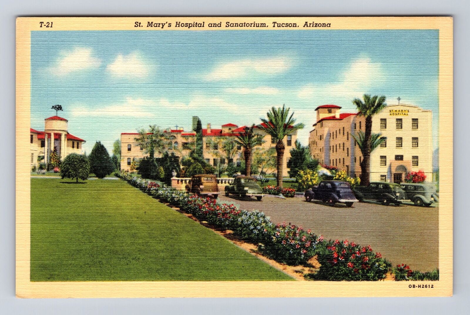 Tucson AZ-Arizona, St Mary's Hospital And Sanatorium, Antique, Vintage Postcard