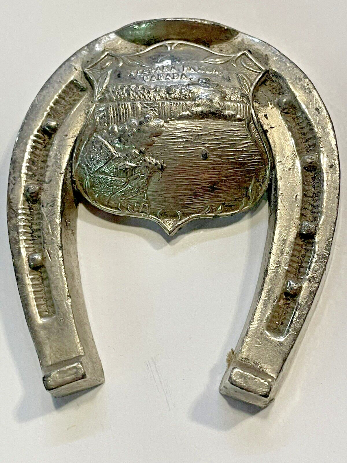 VTG 1930\'s ERA NIAGARA FALLS HORSESHOE SOUVENIR HORSE SHOE CANADA MADE IN JAPAN