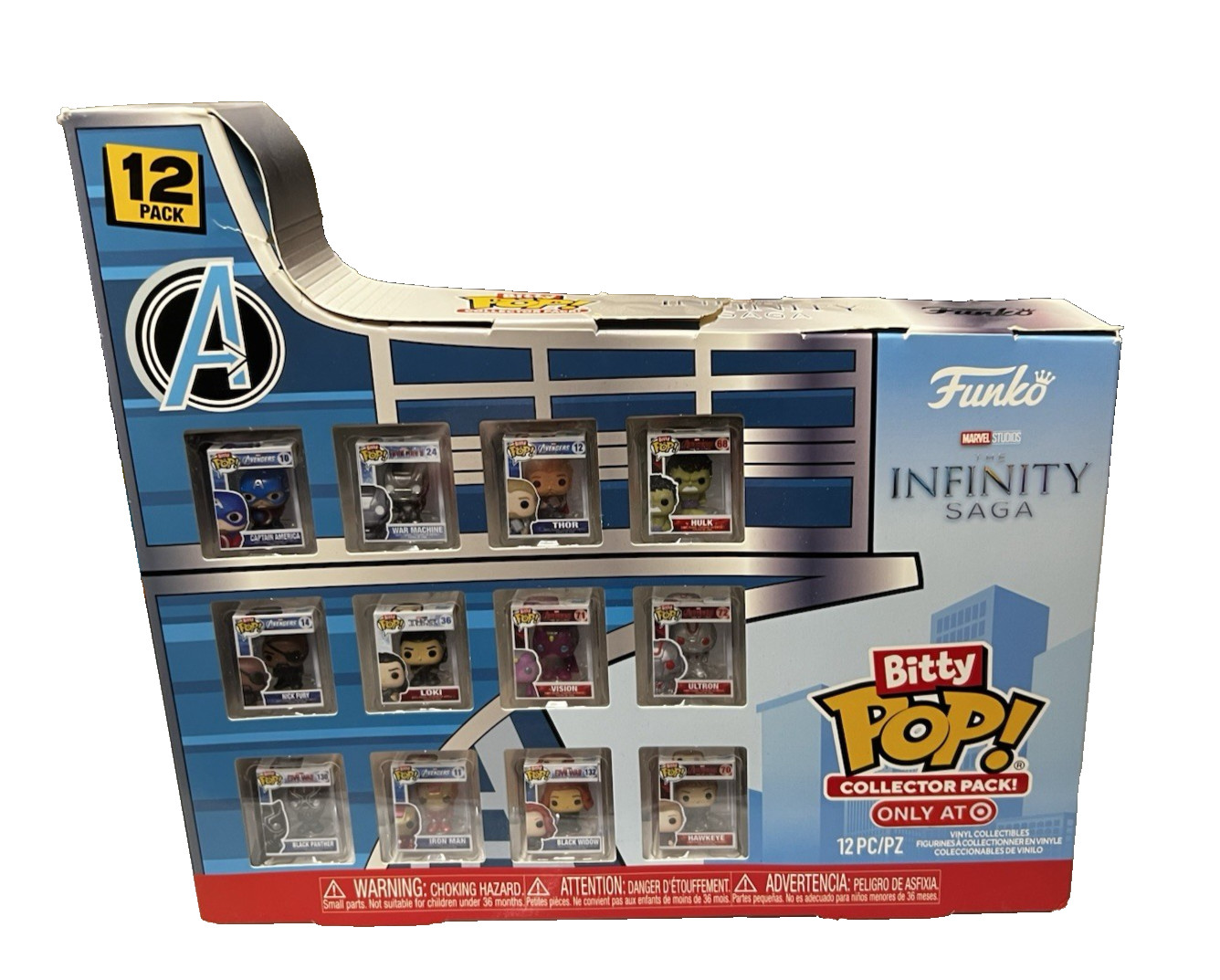 Funko Bitty Pop Marvel Infinity Saga 12 Pack Mini Vinyl Figures Damaged Box Funko Bitty Pop Marvel Infinity Saga 12 Pack Mini Vinyl Figures Damaged Box
