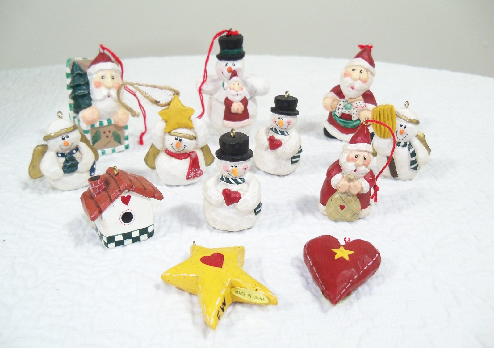 Vintage Eddie Walker Ornaments, Midwest of Cannon Falls, Lot of 12