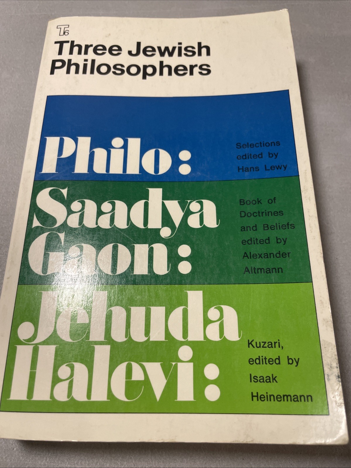 New Three Jewish Philosophers By Philo, Saadya Gaon, Jehuda. S/c Jewish Book New Three Jewish Philosophers By Philo, Saadya Gaon, Jehuda. S/c Jewish Book