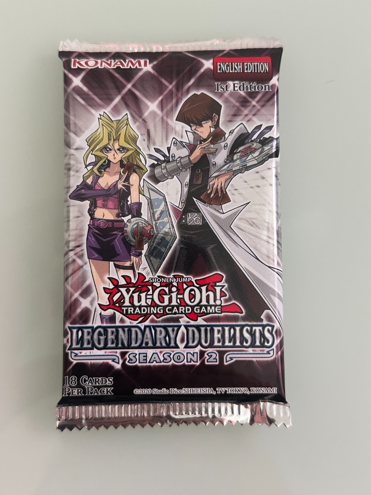 YuGiOh LEGENDARY DUELISTS: SEASON 2 BOOSTER (18 Cards per pack ) English Edition