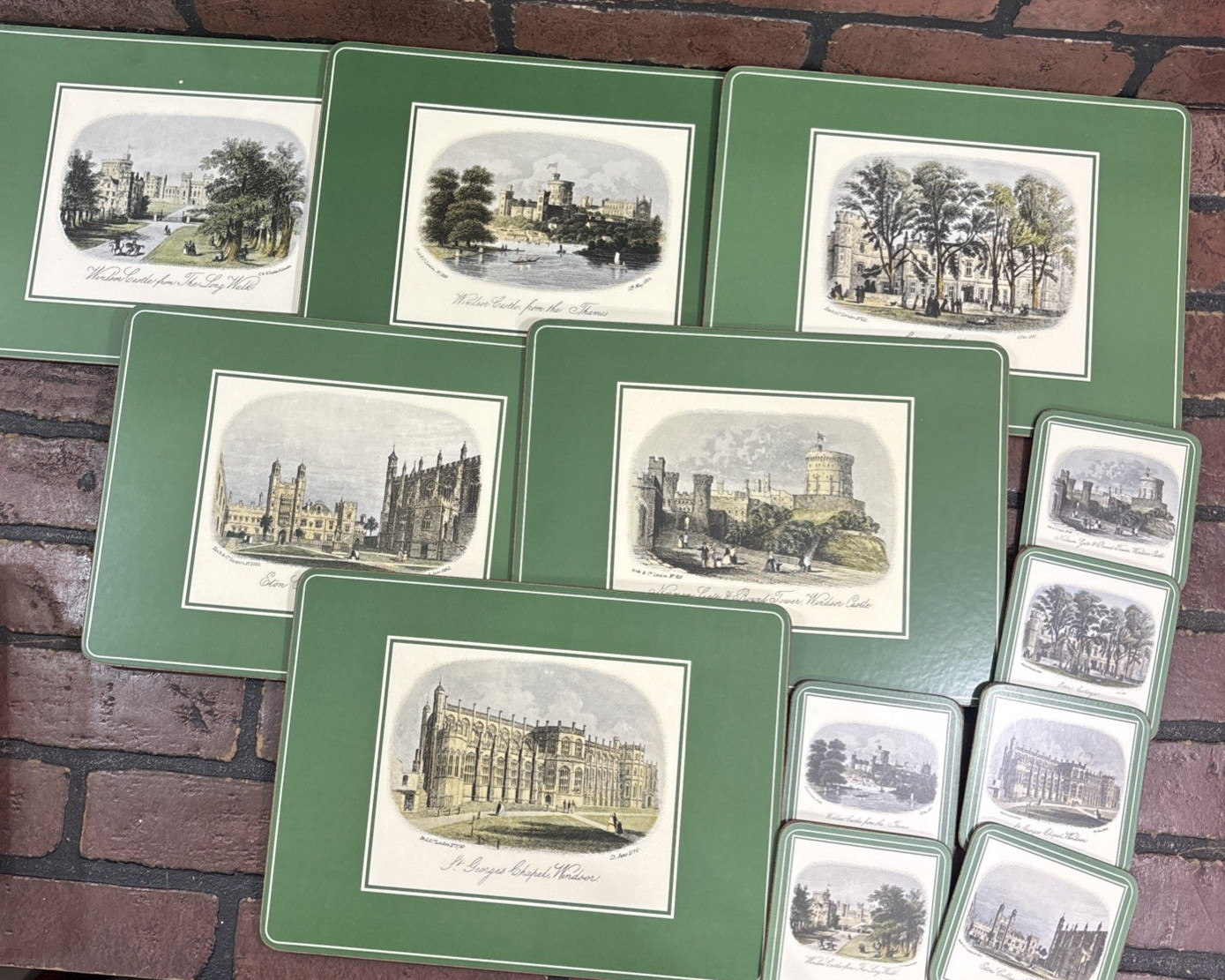 Set of 6 Placemats & Coasters Pimpernel Cork Backed
