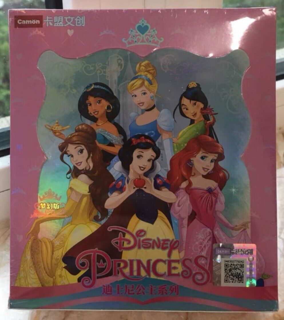 Hot Camon x Disney Princess Series Characters Collection Trading Card Sealed Box