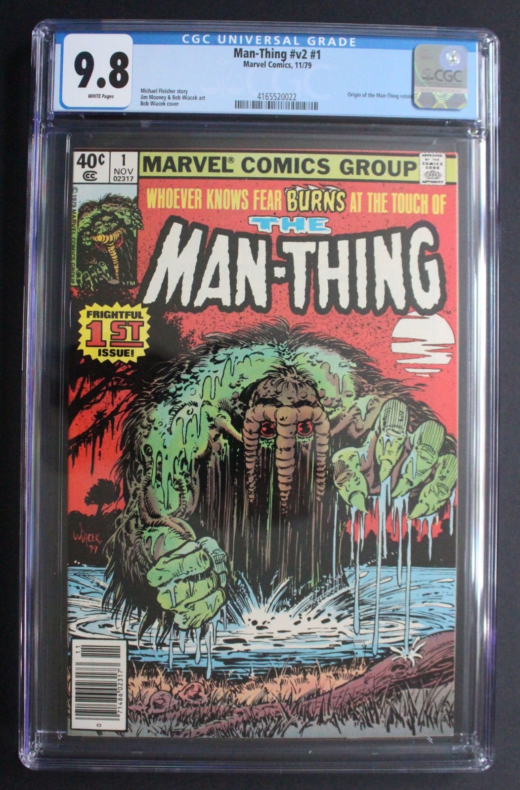 MAN-THING V2 #1 Rebirth ORIGIN Ted Sallis 1979 CGC Oheimer Gyrich Newsstand 9.8