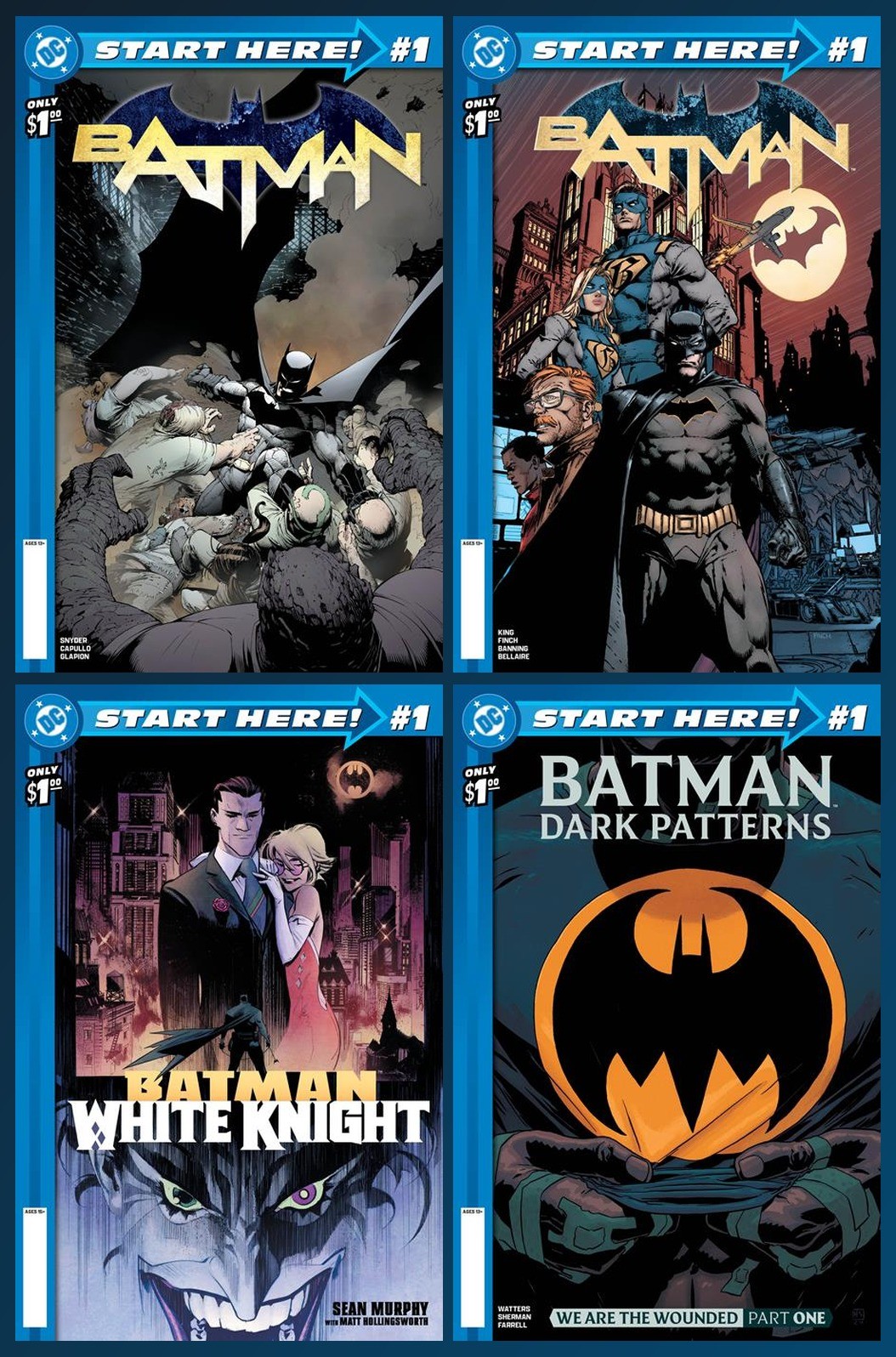 DC Start Here: Batman #1 Set of Four (2026)