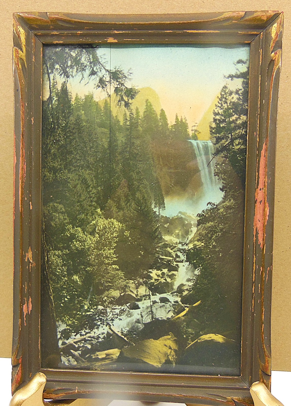 Vintage Yosemite National Park Framed Print