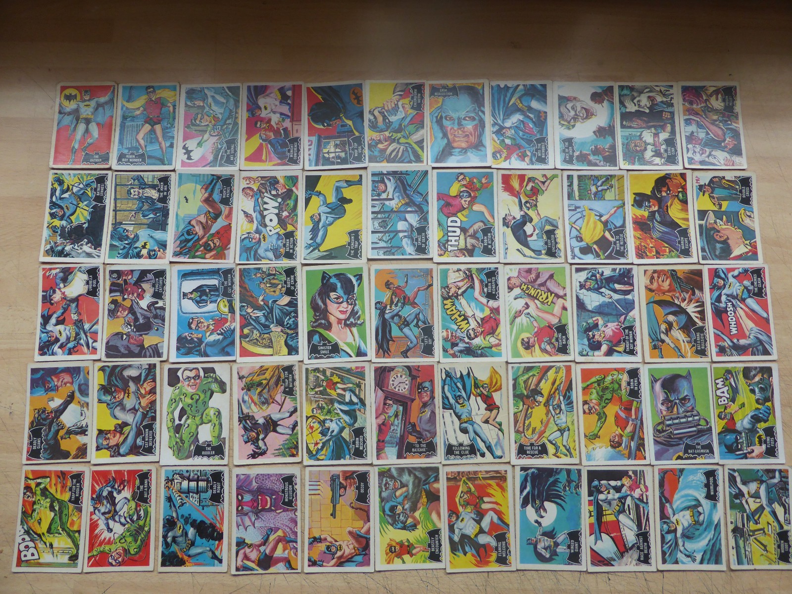 A&BC Batman, pink back, full set,some with fan club stamp, free insured postage A&BC Batman, pink back, full set,some with fan club stamp, free insured postage