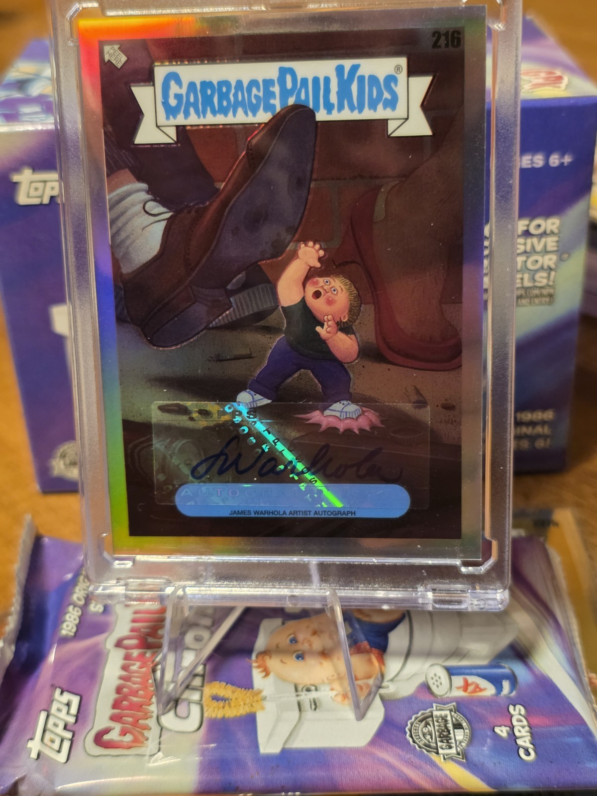 🚨 James Warhola Signed 2023 Topps Garbage Pail Kids #216🚨