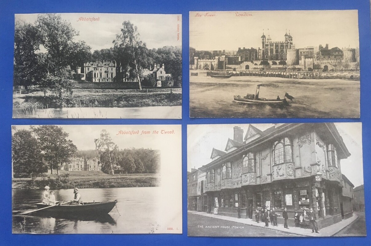 Vtg Postcard Lot 4 UK Abbotsford Tower of London Ancient House Ispwich England Vtg Postcard Lot 4 UK Abbotsford Tower of London Ancient House Ispwich England