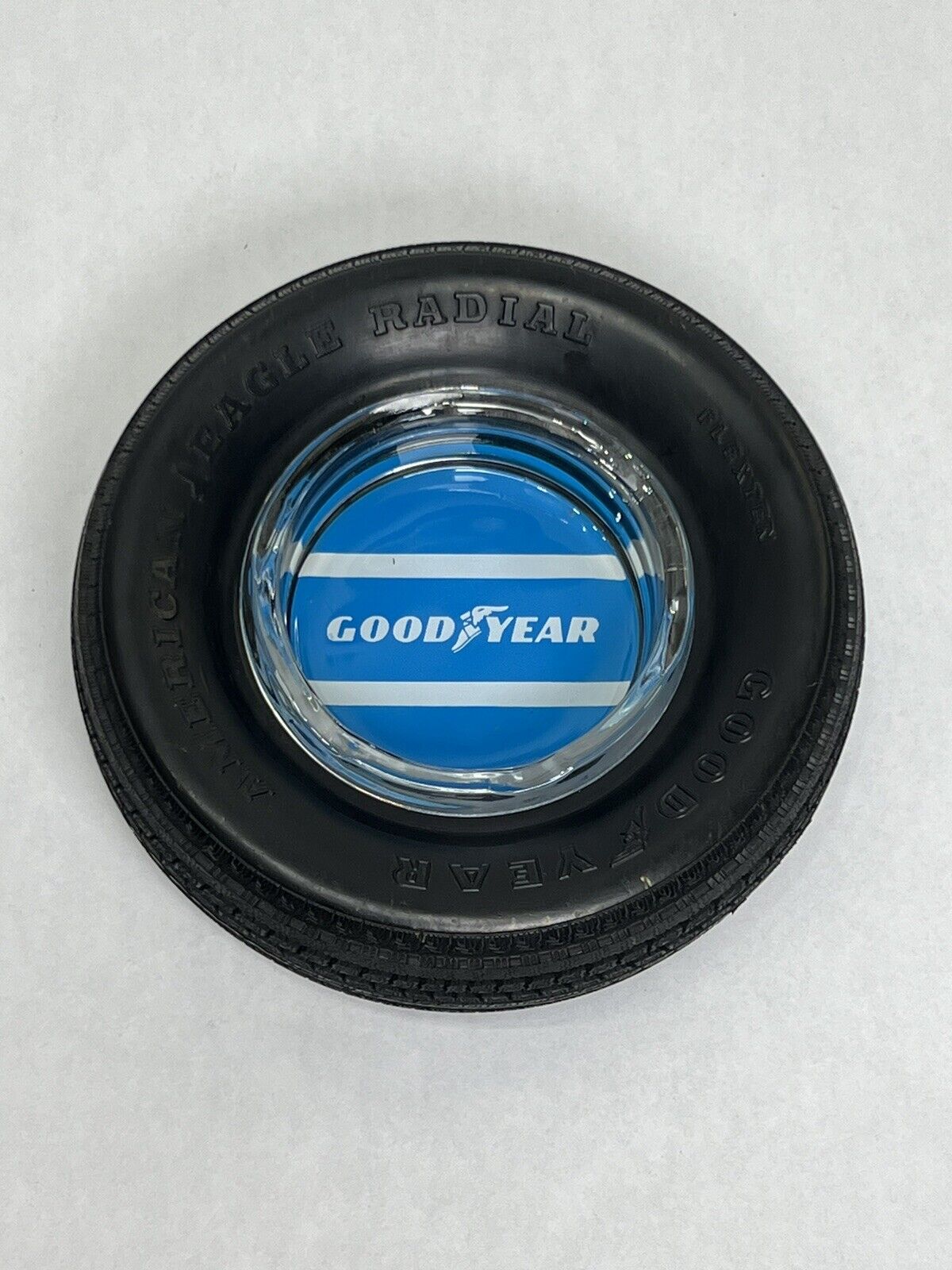 Vintage Goodyear G167 UNISTEEL Tire Advertising Ashtray