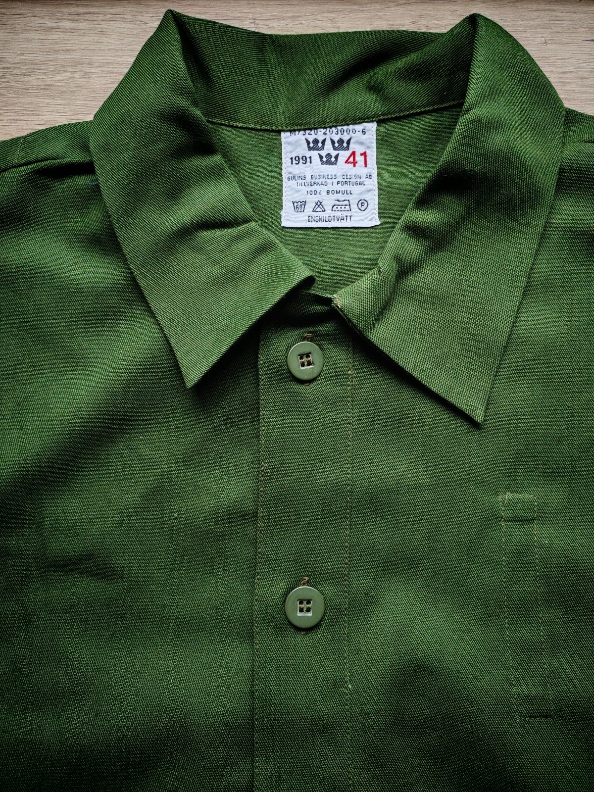 Swedish Army Soldier's Military Shirt 1991 New Size L/XL/52EU
