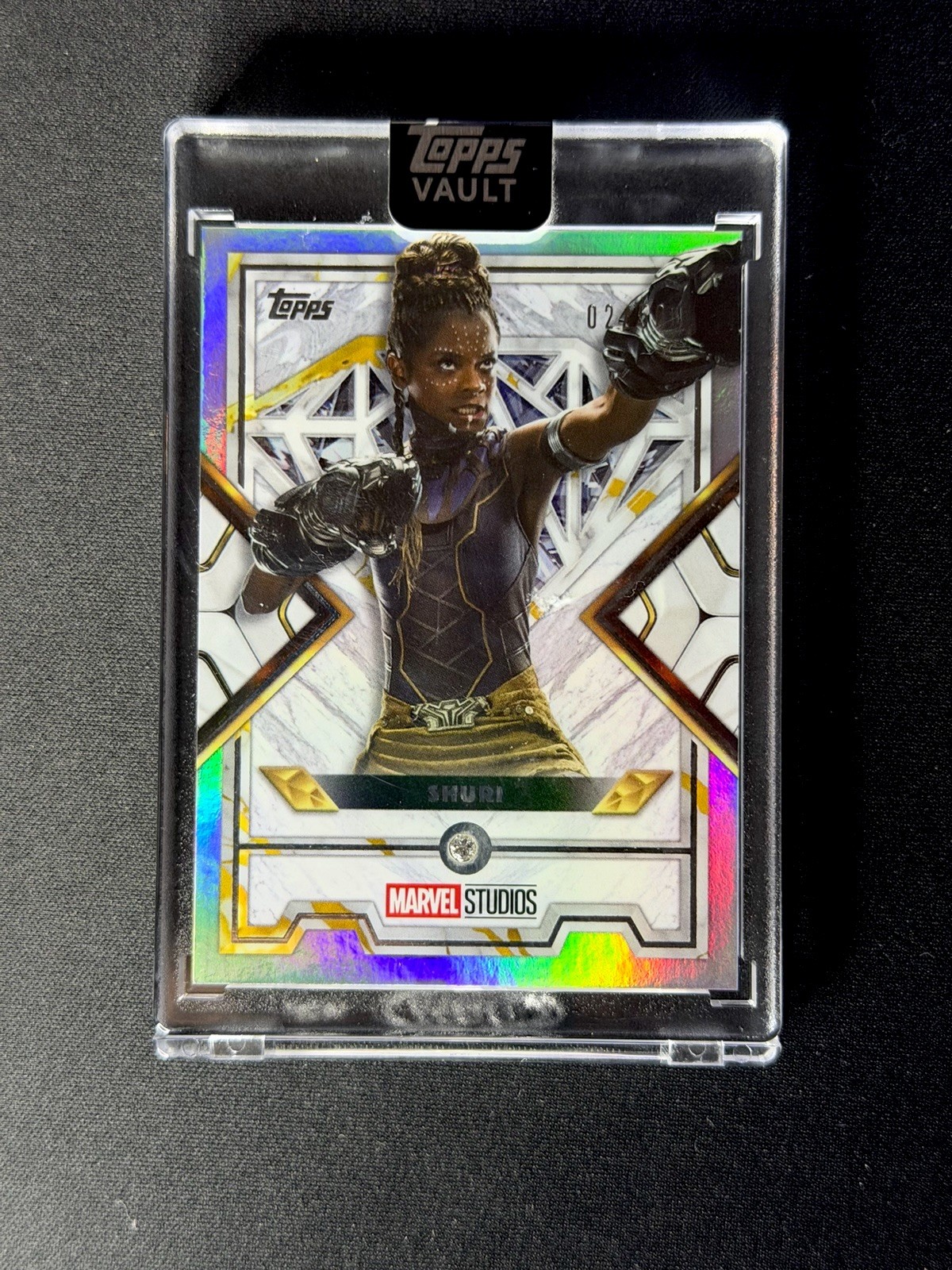 2026 Topps Vault Marvel Studios Shuri 02/50 Marvel Diamonds #MD-43 2026 Topps Vault Marvel Studios Shuri 02/50 Marvel Diamonds #MD-43