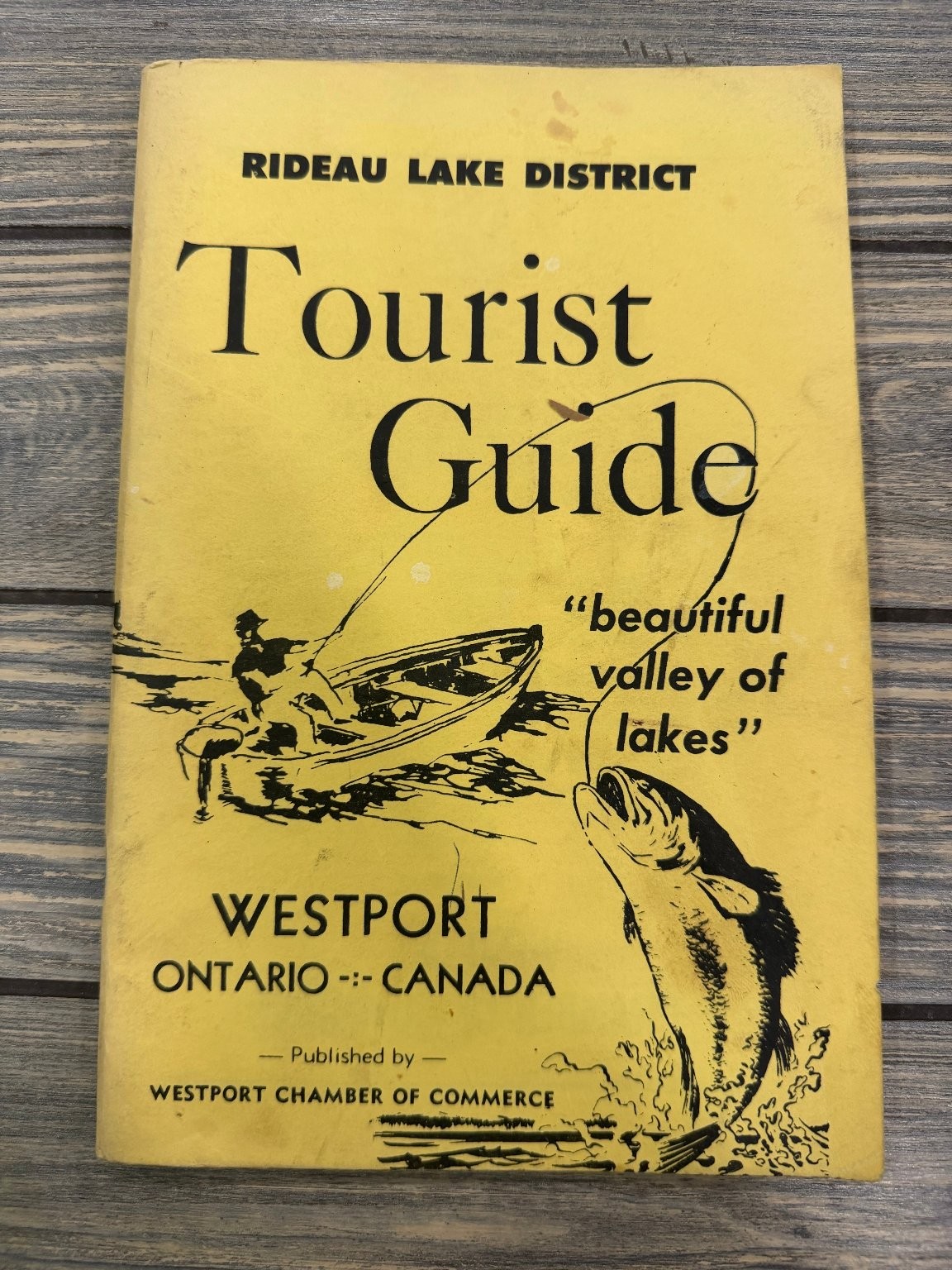 Vintage Westport Ontario Canada Rideau Lake District Tourist Guide Fishing
